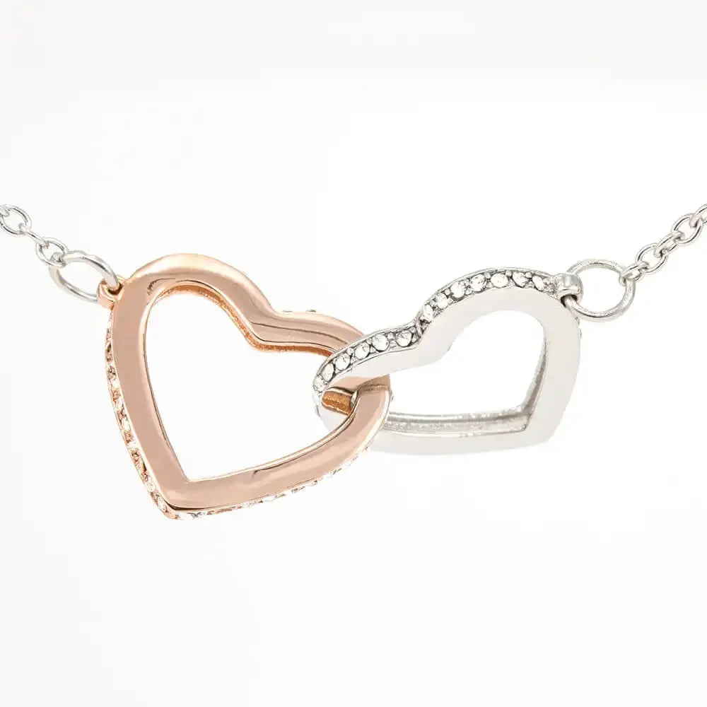 À La Femme De Ma Vie - Je T'aime Pour Toujours et à Jamais - Collier Cœurs Enlacés