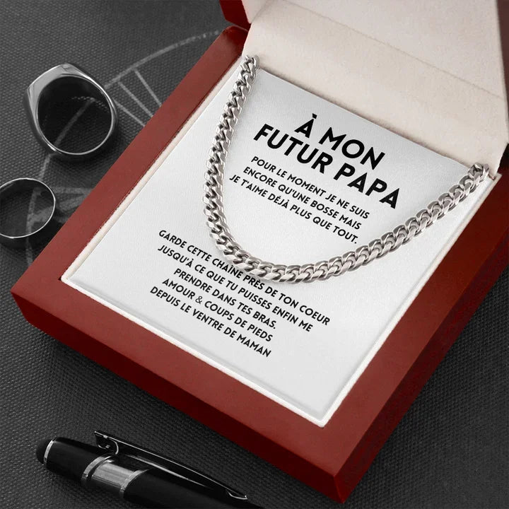 À mon futur papa - Collier Chaîne