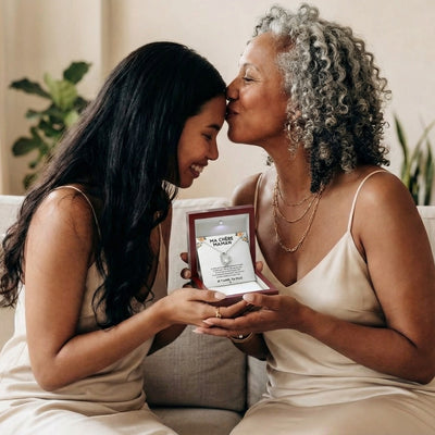 Ma chère maman - Je T'aime, Ta Fille - Collier Cœur