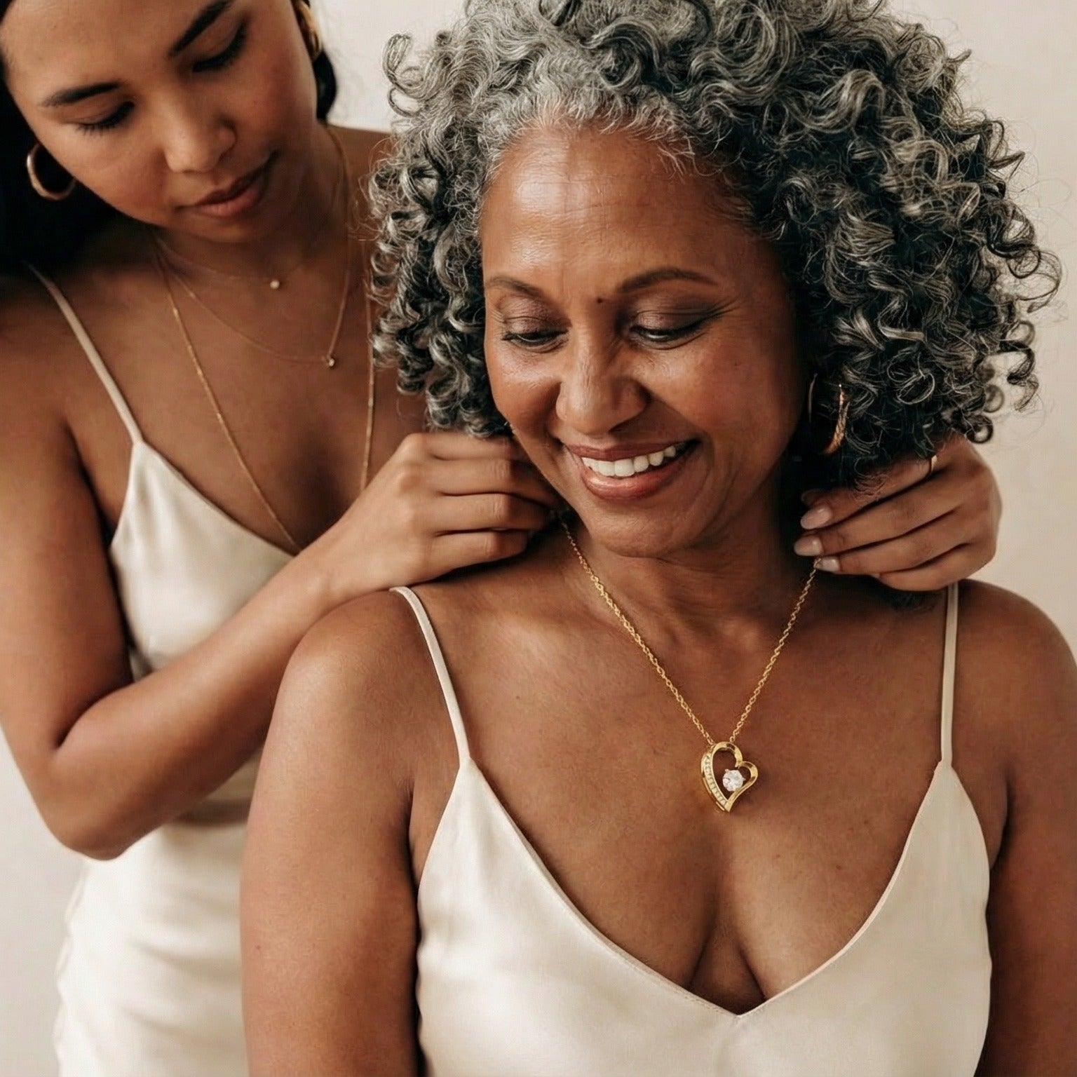 Ma chère maman - Je T'aime, Ta Fille - Collier Cœur