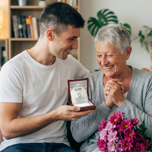 Ma Chère Maman - Je T'aime, Ton Fils- Collier Cœur